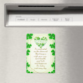 Irish blessings and shamrocks are symbols of luck magnet (In Situ (Geschirrspüler))