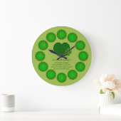 Irish Blessings-Round Wall Clock Große Wanduhr (Zuhause)