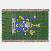 Irish Bligh Coat of Arms Familienwappen Irland Decke (Vorderseite)