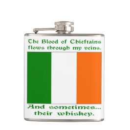 Irish Blood and Whiskey Hip Flask Flachmann