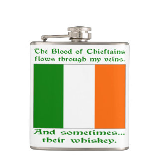 Irish Blood and Whiskey Hip Flask Flachmann