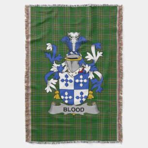 Irish Blood Coat of Arms Familienwappen Irland Decke