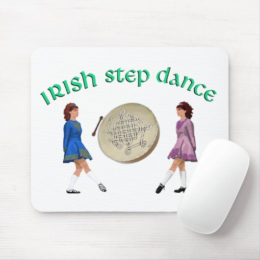 Irish Bodhran - Irish Step Dance Mousepad (Mit Mouse)