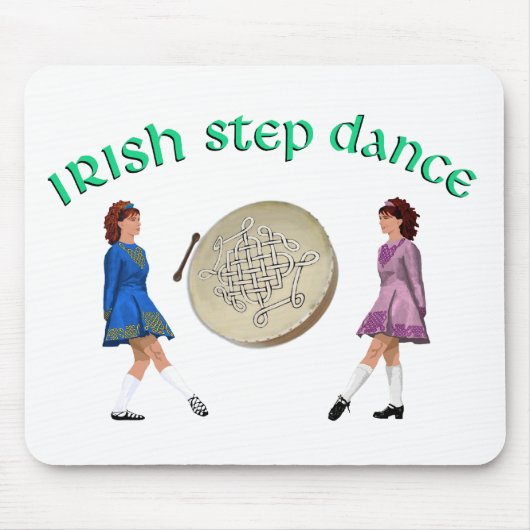 Irish Bodhran - Irish Step Dance Mousepad (Vorne)