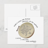 Irish Bodhran - Irish Step Dance Postkarte (Vorne/Hinten)
