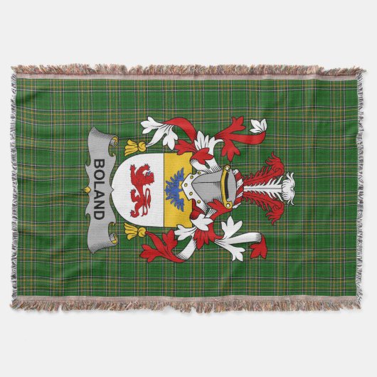 Irish Boland oder O_Boland Coat of Arms Family Cre Decke (Vorderseite)