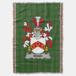 Irish Bond Coat of Arms Familienwappen Irland Decke