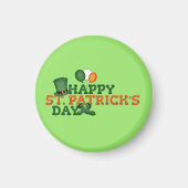 Irish Boots, Hat und Balloons, St. Patricks Day Magnet (Vorne)