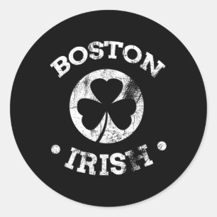 Irish Boston St Patricks Day Parade 617 Boston Iri Runder Aufkleber