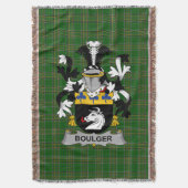 Irish Boulger oder O_Bolger Coat of Arms Family Cr Decke (Vorderseite Vertikal)