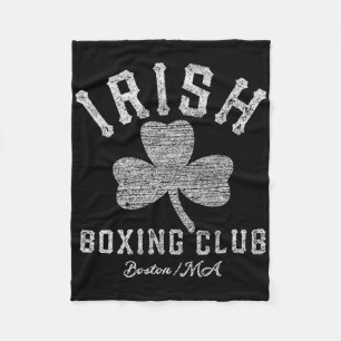 Irish Boxing Club Boston Kleeblatt Geschenke gestö Fleecedecke