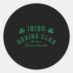Irish Boxing Club - Boston Machusetts 2 Runder Aufkleber