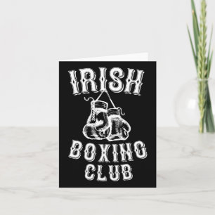 Irish Boxing Club Grafikgeschenk Karte