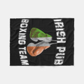 Irish Boxing Funny Ireland Flag Flag - Irish Pub Fleecedecke (Vorderseite (Horizontal))