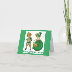 Irish Boy And Girl Greeting Card Karte