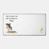Irish Boy Fairy auf Mushroom Desk Mat Schreibtischunterlage (Vorderseite)