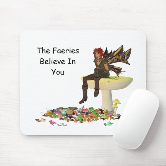 Irish Boy Fairy auf Mushroom Mousepad (Mit Mouse)