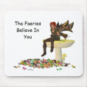 Irish Boy Fairy auf Mushroom Mousepad (Vorne)