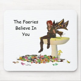 Irish Boy Fairy auf Mushroom Mousepad