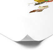 Irish Boy Fairy auf Pilzplakat Poster (Ecke)