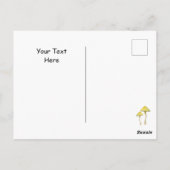 Irish Boy Fairy on Mushroom Birthdat Postcard Postkarte (Rückseite)