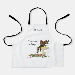 Irish Boy Fairy on Mushroom Childrens Schürze