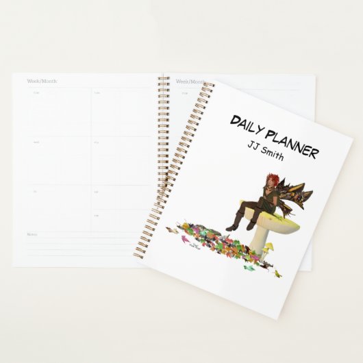 Irish Boy Fairy On Mushroom Daily Planner Planer (Anzeige)