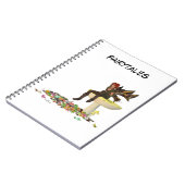 Irish Boy Fairy On Mushroom Spiral Foto Notebook Notizblock (Linke Seite)