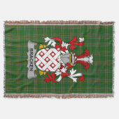 Irish Bracken oder O_Bracken Coat of Arms Family C Decke (Vorderseite)