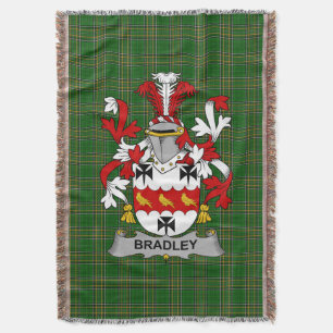Irish Bradley Coat of Arms Familienwappen Irland Decke