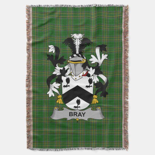Irish Bray oder McBray Coat of Arms Familienwappen Decke (Vorderseite Vertikal)
