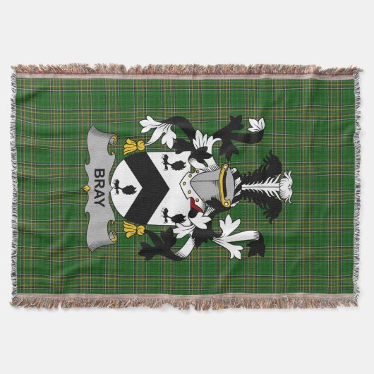 Irish Bray oder McBray Coat of Arms Familienwappen Decke (Vorderseite)