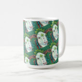 IRISH BRED ST. PATRICK'S DAHEIFER, KLEEBLATT COW KAFFEETASSE (VorderseiteRechts)