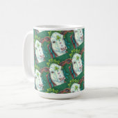 IRISH BRED ST. PATRICK'S DAHEIFER, KLEEBLATT COW KAFFEETASSE (Vorderseite Links)