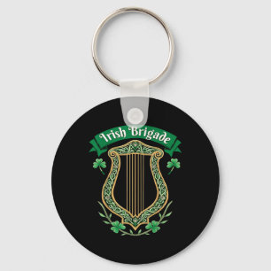 Irish Brigade Celtic Harp Heritage Schlüsselanhänger