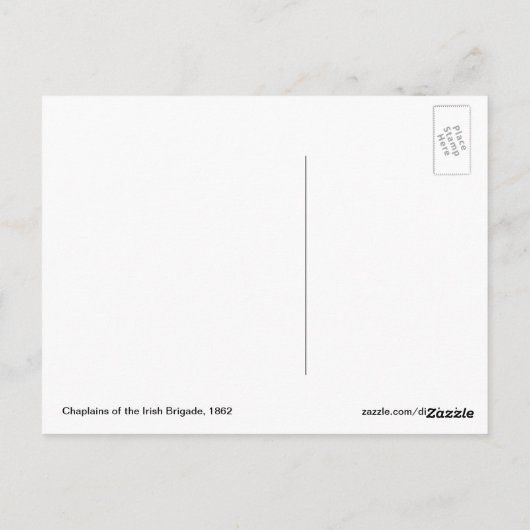 Irish Brigade Chaplains Postkarte (Rückseite)