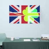 Irish British Flag Kleeblatt Clover St. Patrick Banner (Messeveranstaltung)