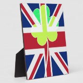 Irish British Flag Kleeblatt Clover St Patrick Ver Fotoplatte (Seite)
