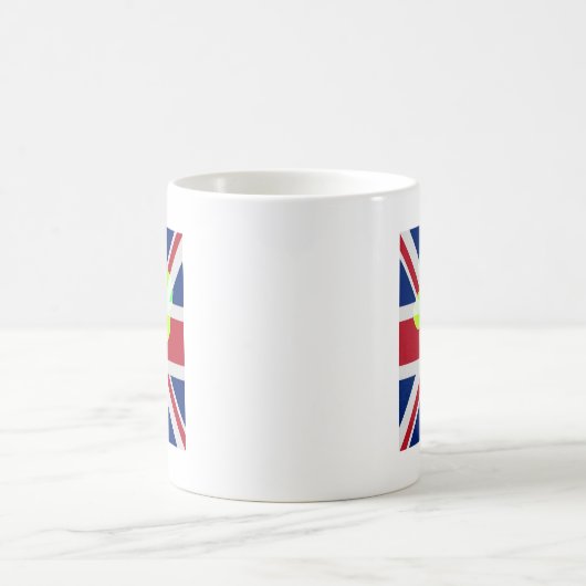 Irish British Flag Kleeblatt Clover St Patrick Ver Kaffeetasse (Mittel)