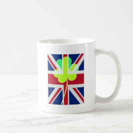Irish British Flag Kleeblatt Clover St Patrick Ver Kaffeetasse