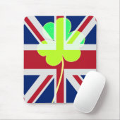 Irish British Flag Kleeblatt Clover St Patrick Ver Mousepad (Mit Mouse)