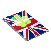 Irish British Flag Kleeblatt Clover St Patrick Ver Notizblock (Rechte Seite)