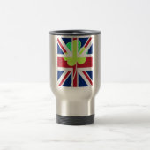 Irish British Flag Kleeblatt Clover St Patrick Ver Reisebecher (Mittel)