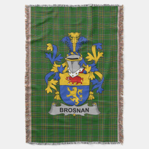 Irish Brosnan oder O_Brosnan Coat of Arms Family C Decke