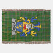 Irish Brosnan oder O_Brosnan Coat of Arms Family C Decke (Vorderseite)