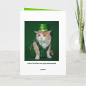 Irish Bubba Kitty Blessing Karte (Rückseite)