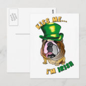 Irish Bulldog Postcard Postkarte (Vorne/Hinten)