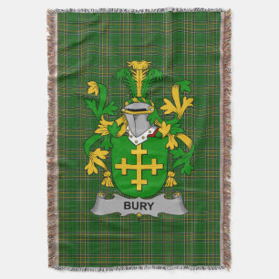 Irish Bury oder Berry Coat of Arms Familienwappen  Decke