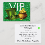 Irish Business VIP Pass Visitenkarte (Vorne/Hinten)