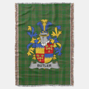 Irish Butler Coat of Arms Familienwappen Irland Decke